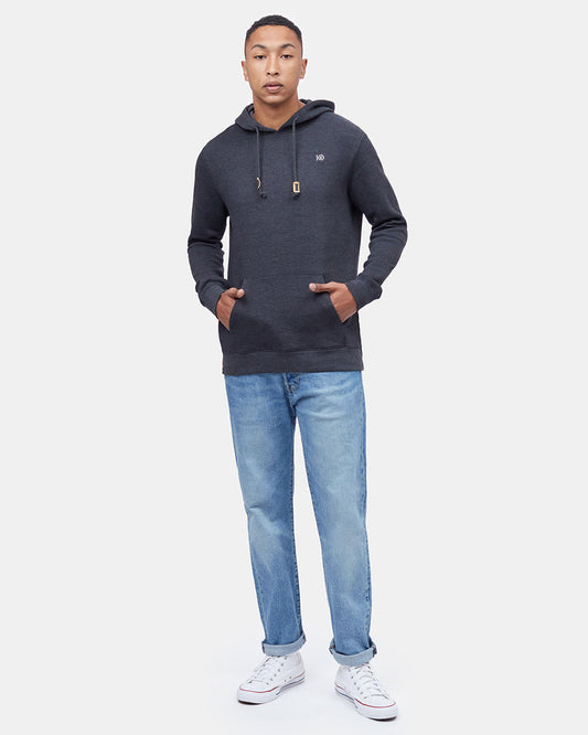 Black Men's Eco-Friendly Pullover Hoodie
