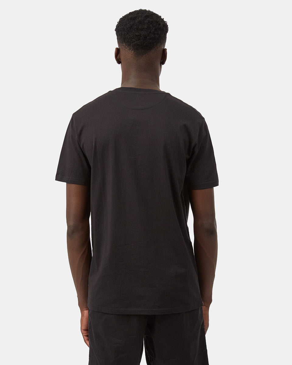 Black Men's Graphic Print Short Sleeve Tee