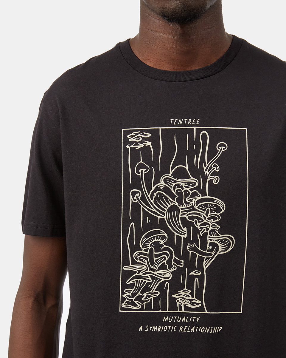 Black Men's Graphic Print Short Sleeve Tee