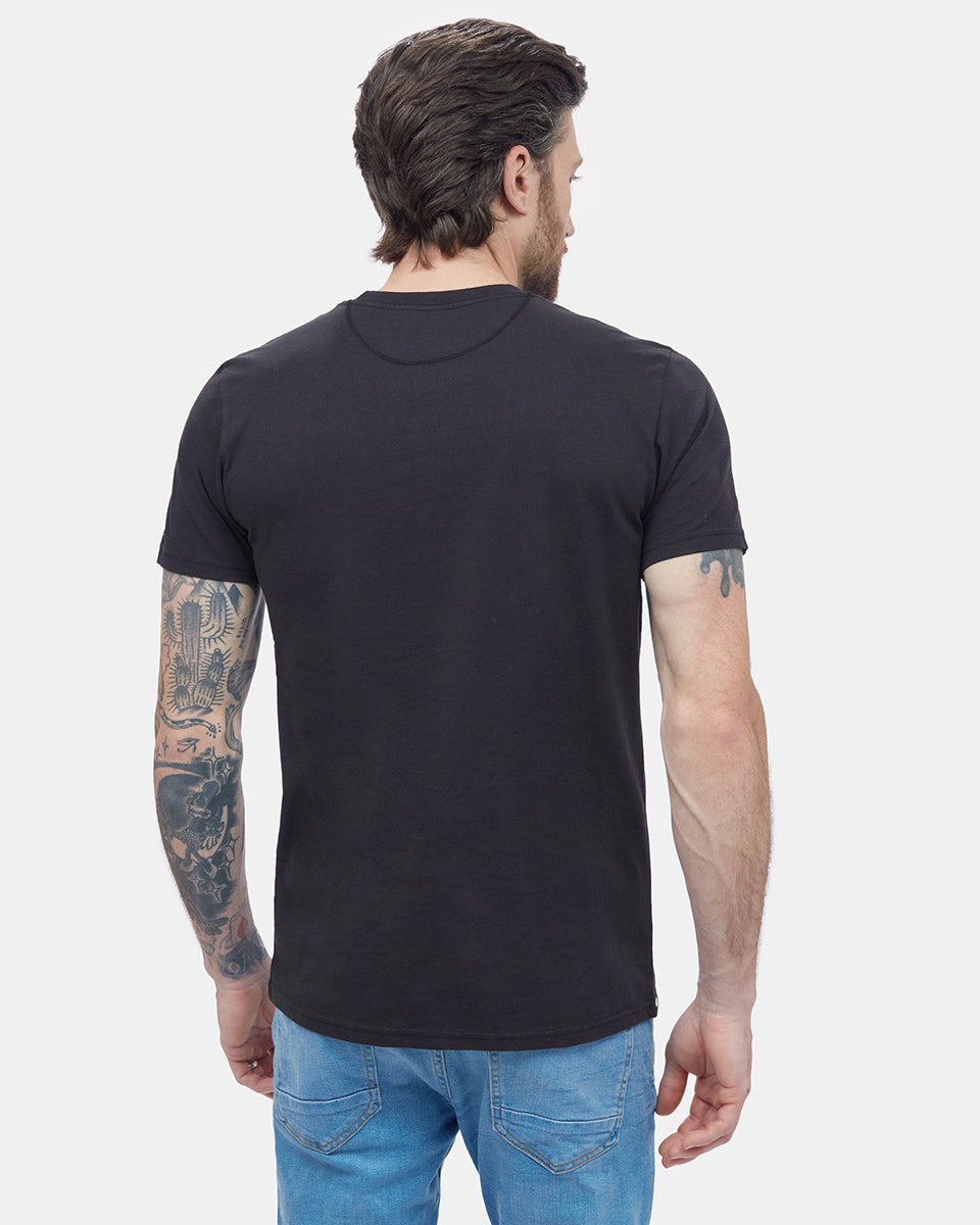 Black Men's Graphic Short Sleeve Tee