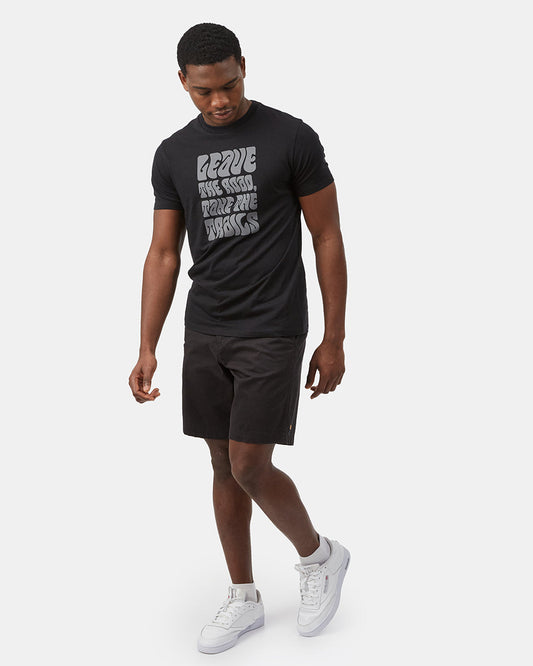 Black Men's Graphic Short Sleeve Tee