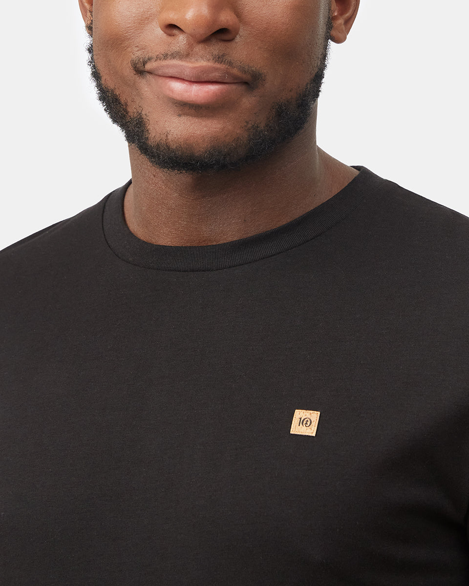 Black Men's Long Sleeve Crew Neck Sweatshirt