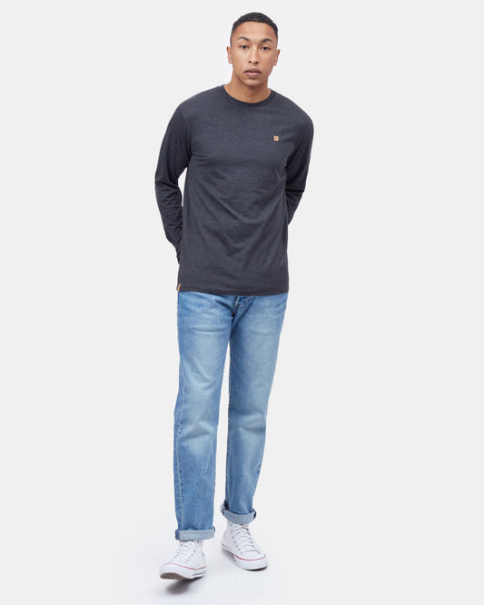 Black Men's Long Sleeve Crew Neck Sweatshirt