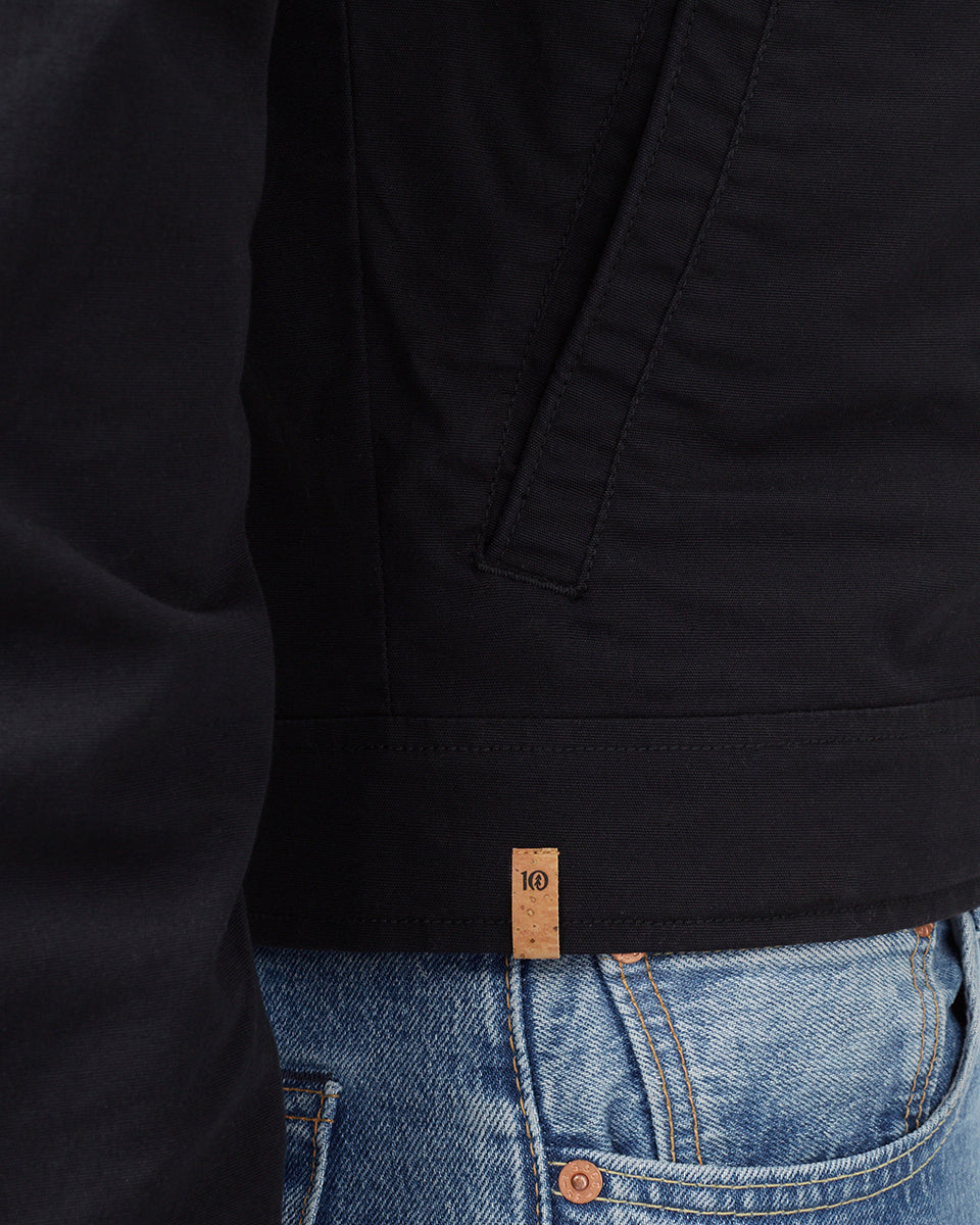 Black Men's Organic Cotton Jacket
