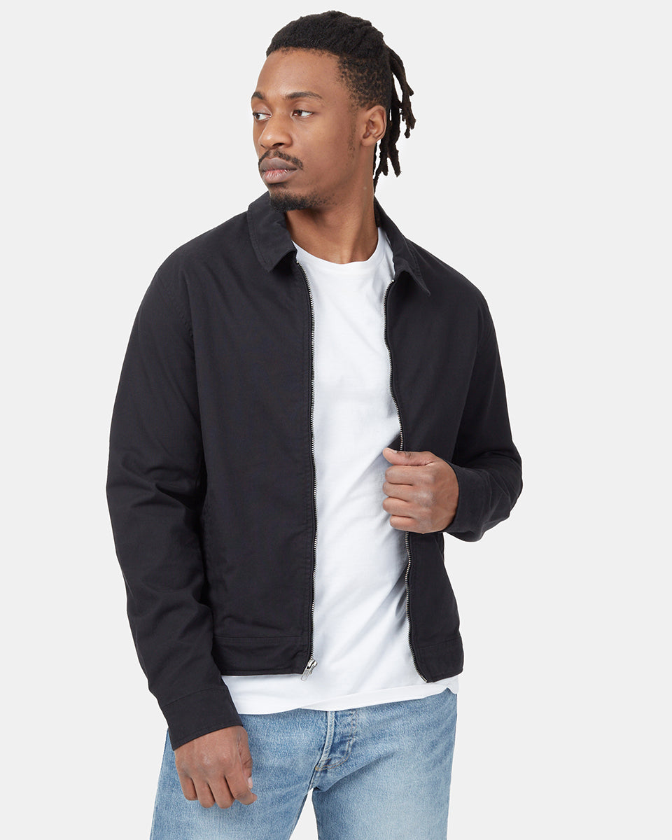 Black Men's Organic Cotton Jacket