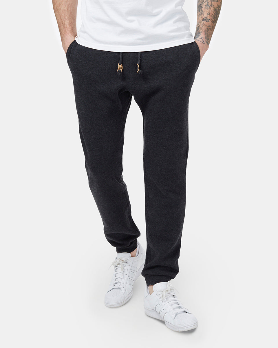 Black Men's Organic Cotton Joggers