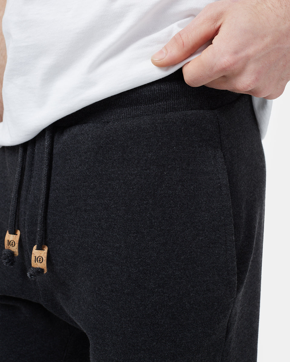 Black Men's Organic Cotton Joggers