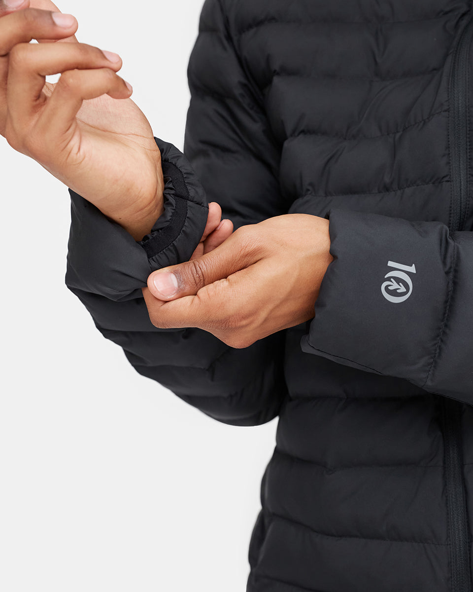 Black Men's Packable Puffer Jacket