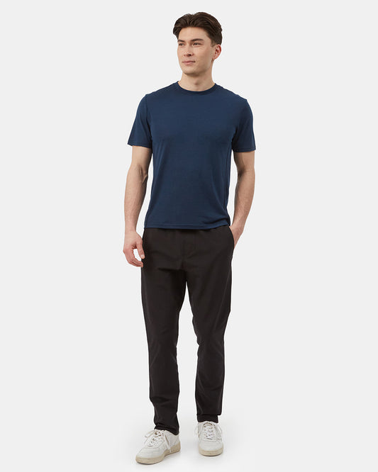 Black Men's Recycled Polyester Joggers
