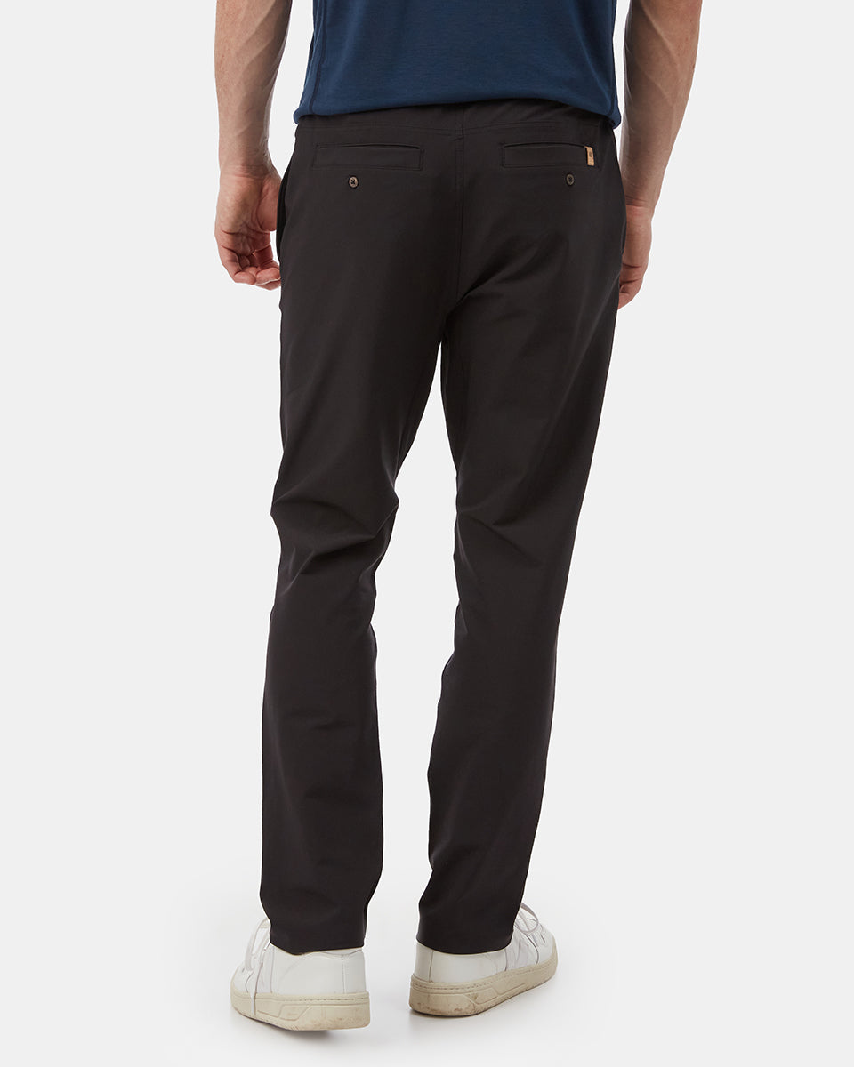 Black Men's Recycled Polyester Joggers