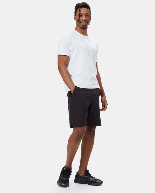 Black Men's Recycled Polyester Sport Shorts