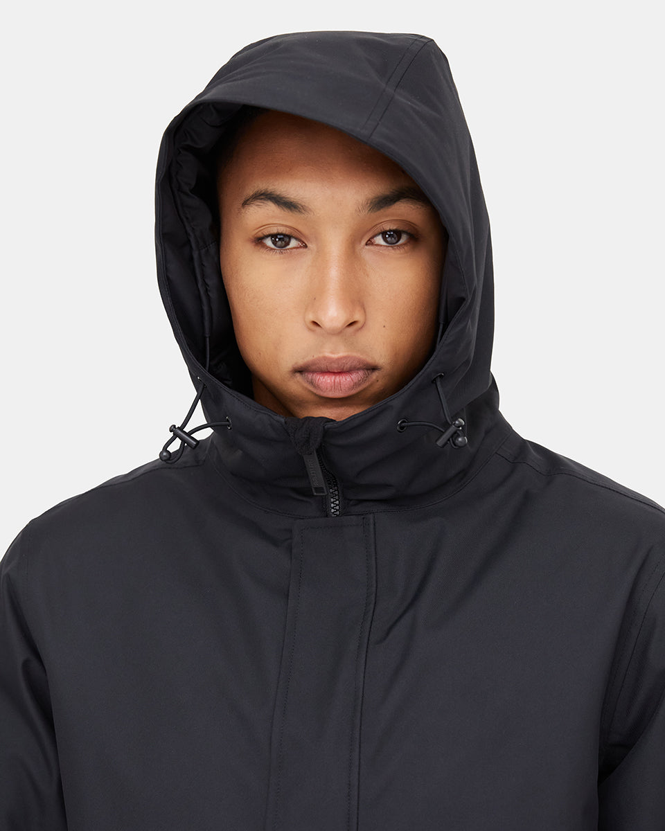 Black Men's Repreve Parka Jacket