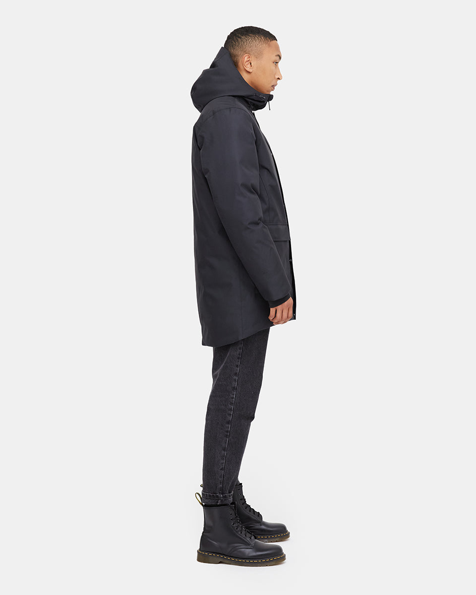 Black Men's Repreve Parka Jacket