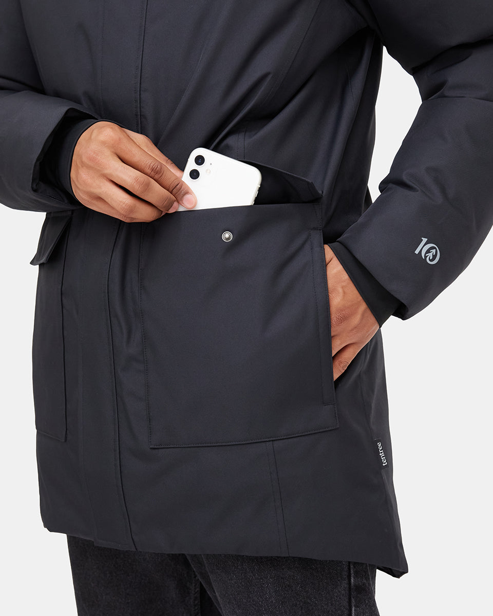 Black Men's Repreve Parka Jacket