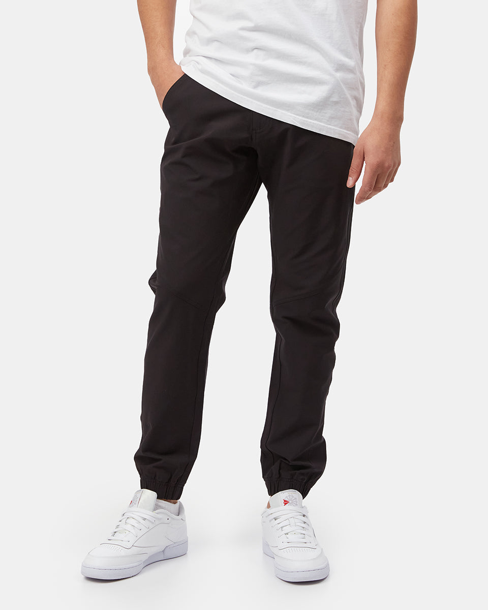 Black Mens Recycled Polyester Joggers