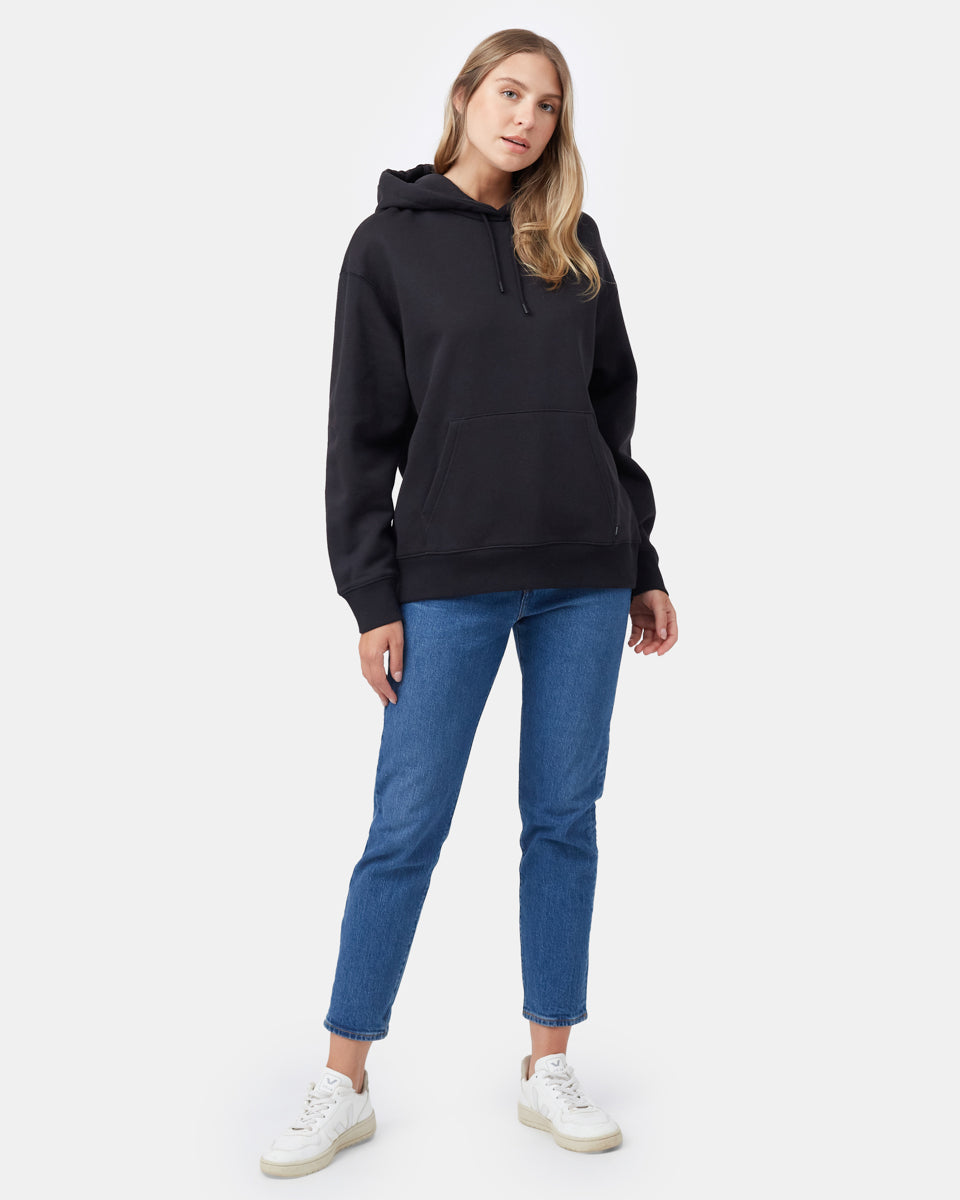 Black Organic Cotton Oversized Hoodie