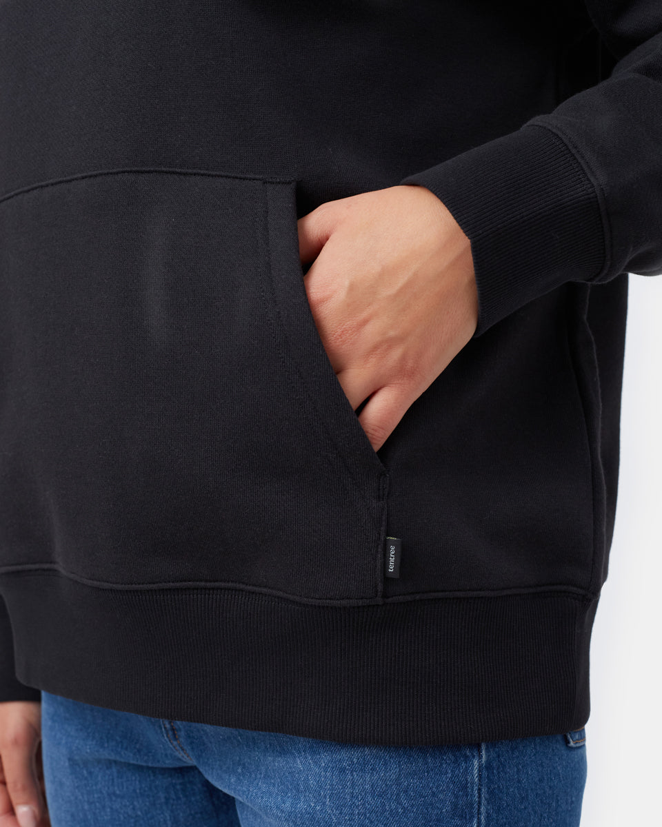 Black Organic Cotton Oversized Hoodie