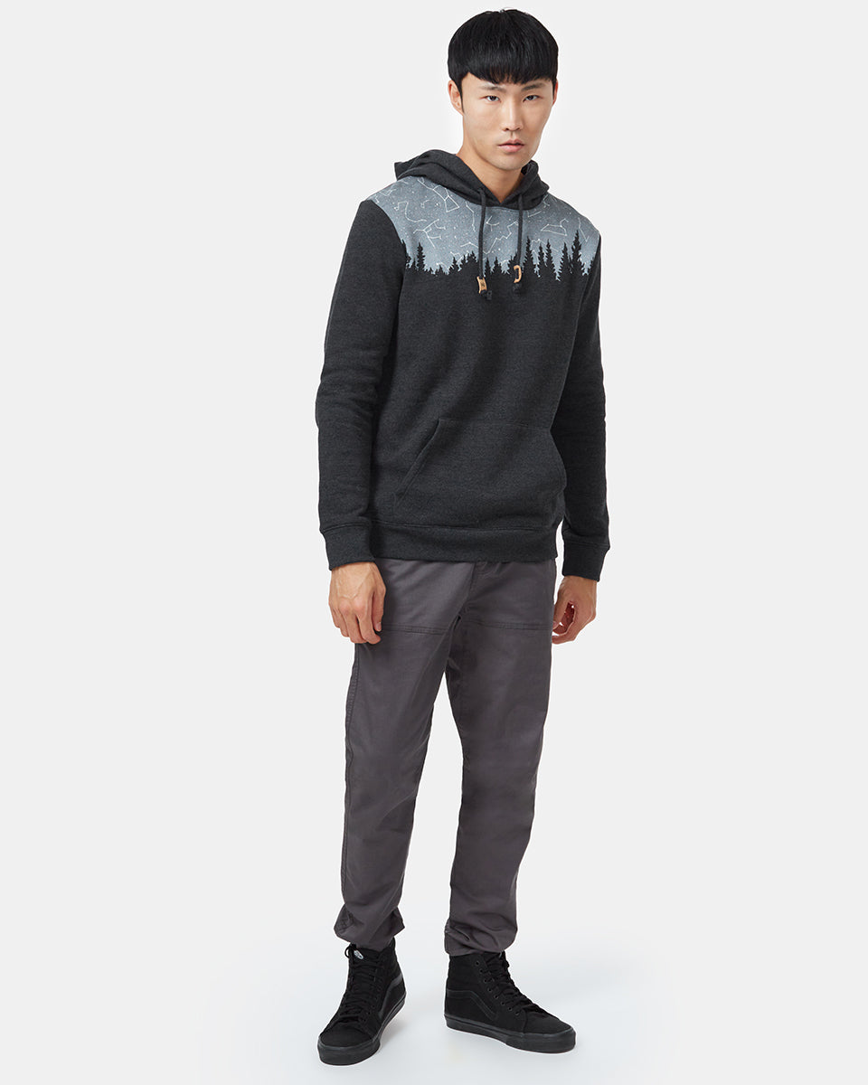 Black Tree Graphic Hooded Pullover