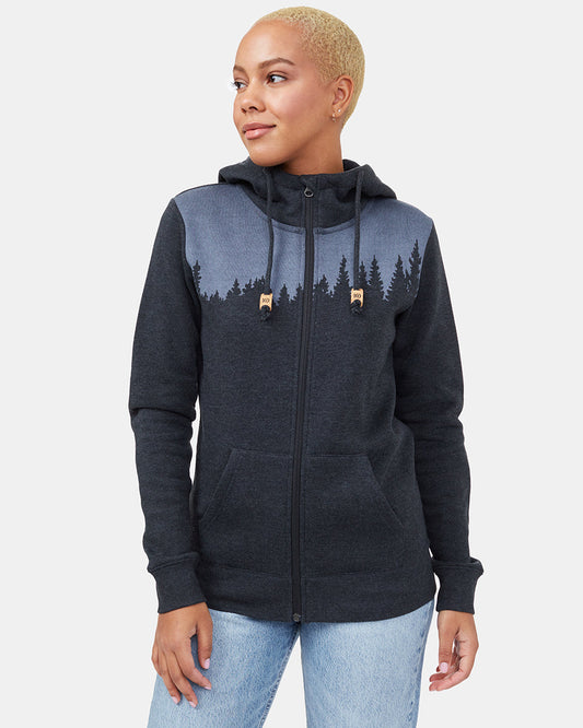 Black Tree Graphic Pullover Hoodie