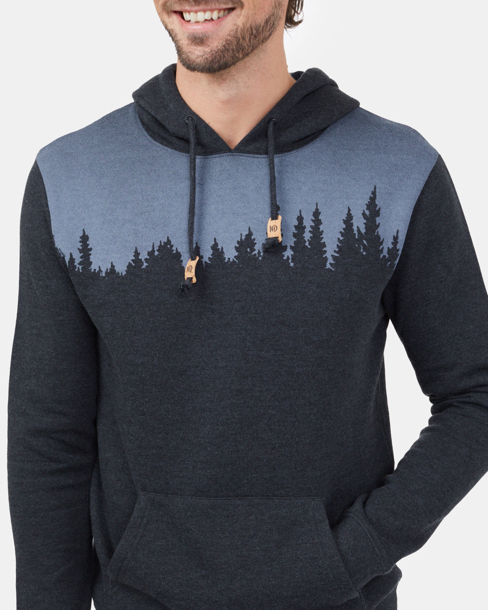 Black Treelinen Graphic Pullover