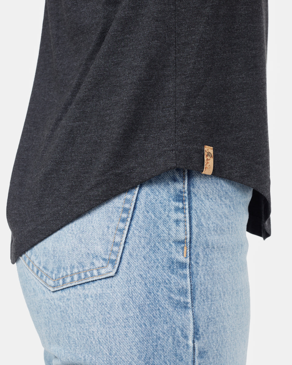 Black V-Neck Short Sleeve T-Shirt