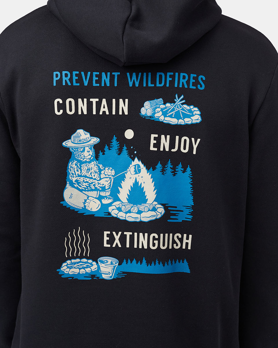 Black Wildfire Graphic Pullover