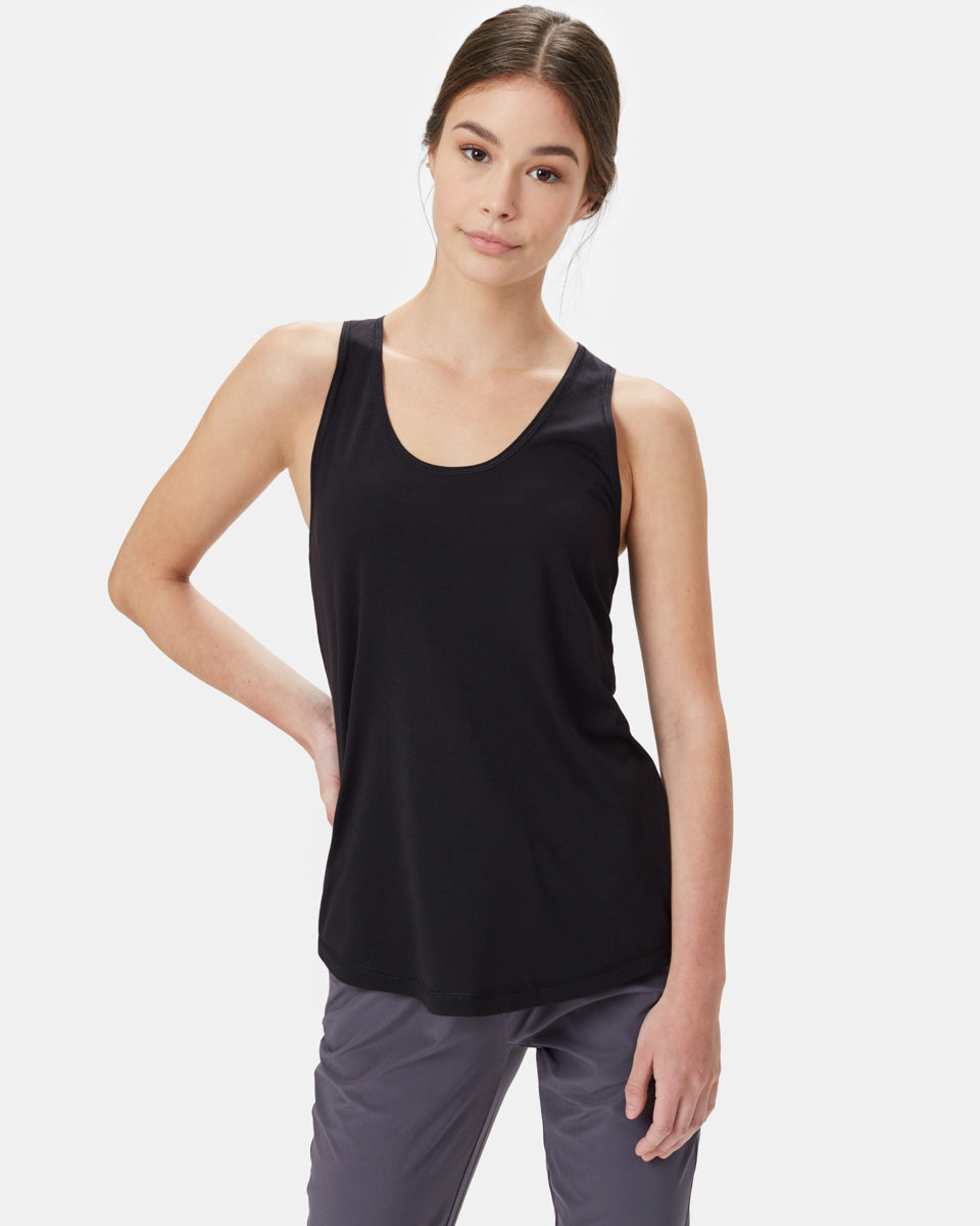 Black Women's Active Racerback Tank Top