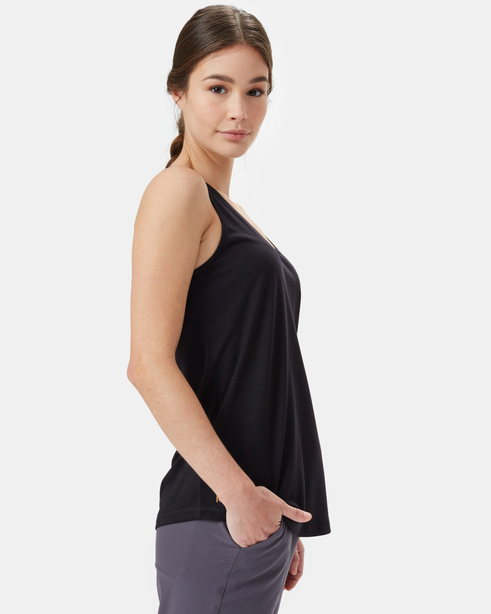 Black Women's Active Racerback Tank Top