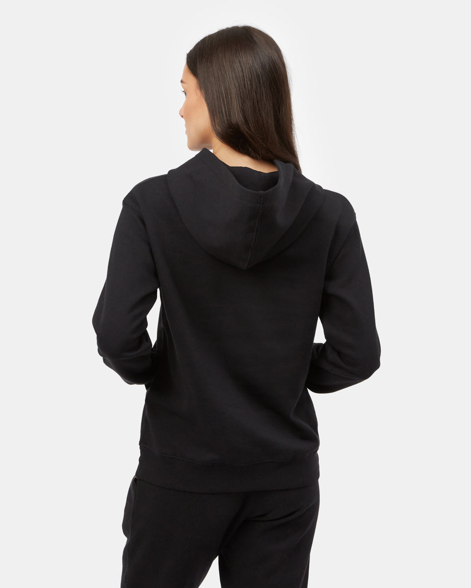 Black Women's Eco-Friendly Pullover Hoodie