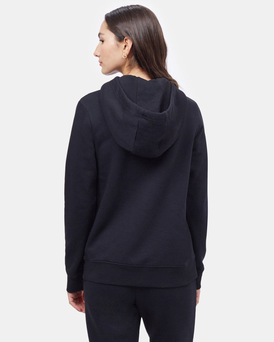 Black Women's Eco-Friendly Pullover Hoodie