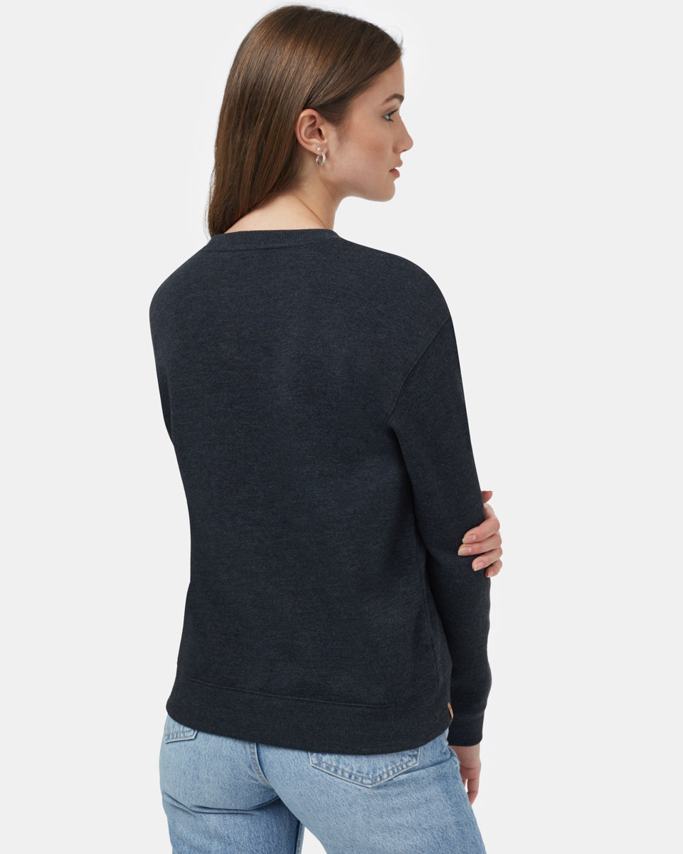 Black Women's Graphic Crew Neck