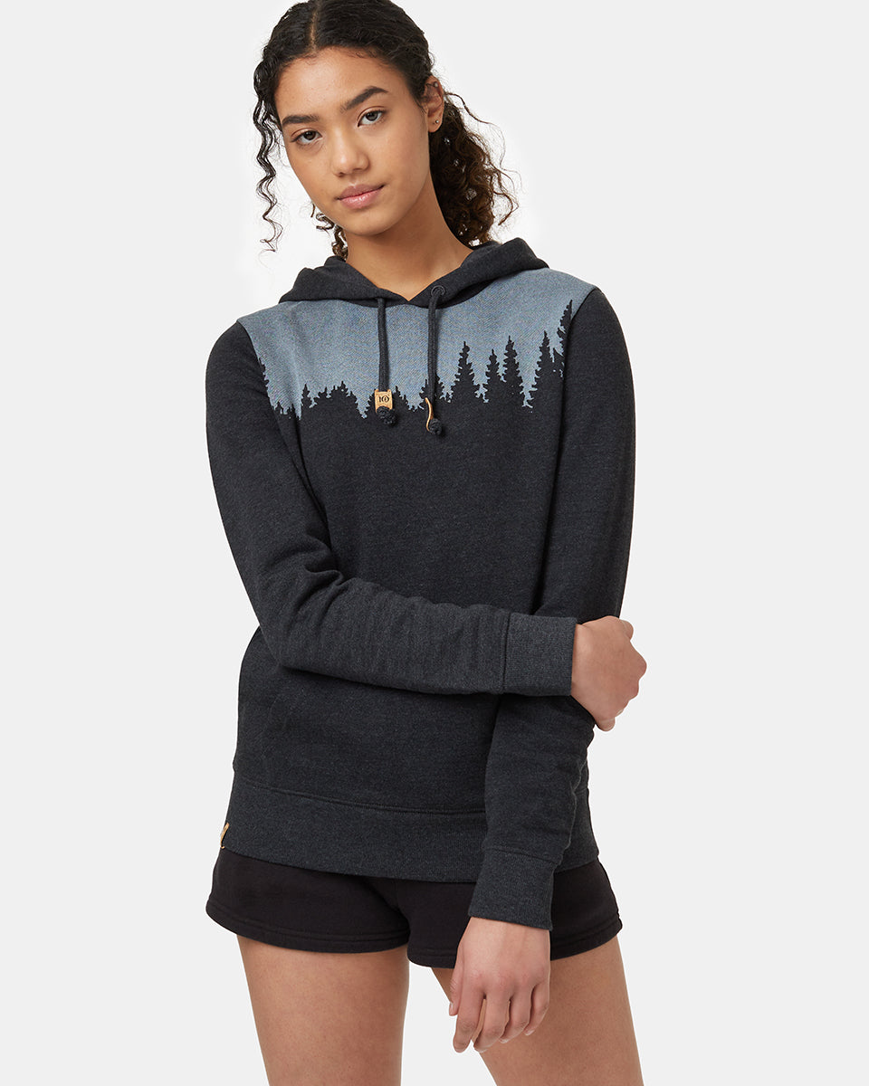 Black Women's Graphic Pullover Hoodie