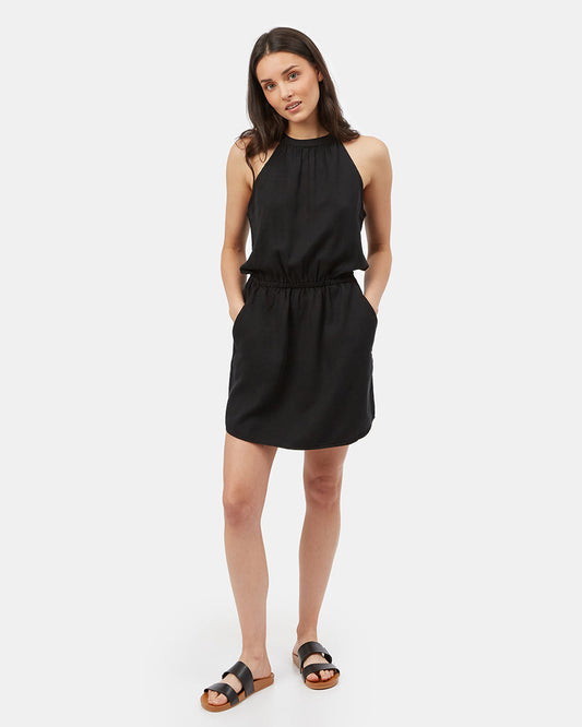 Black Women's Halterneck Summer Dress