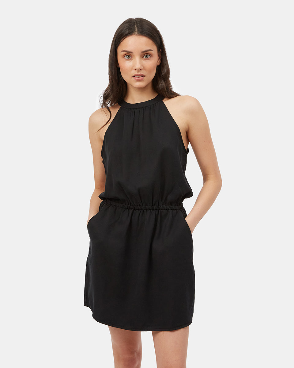 Black Women's Halterneck Summer Dress