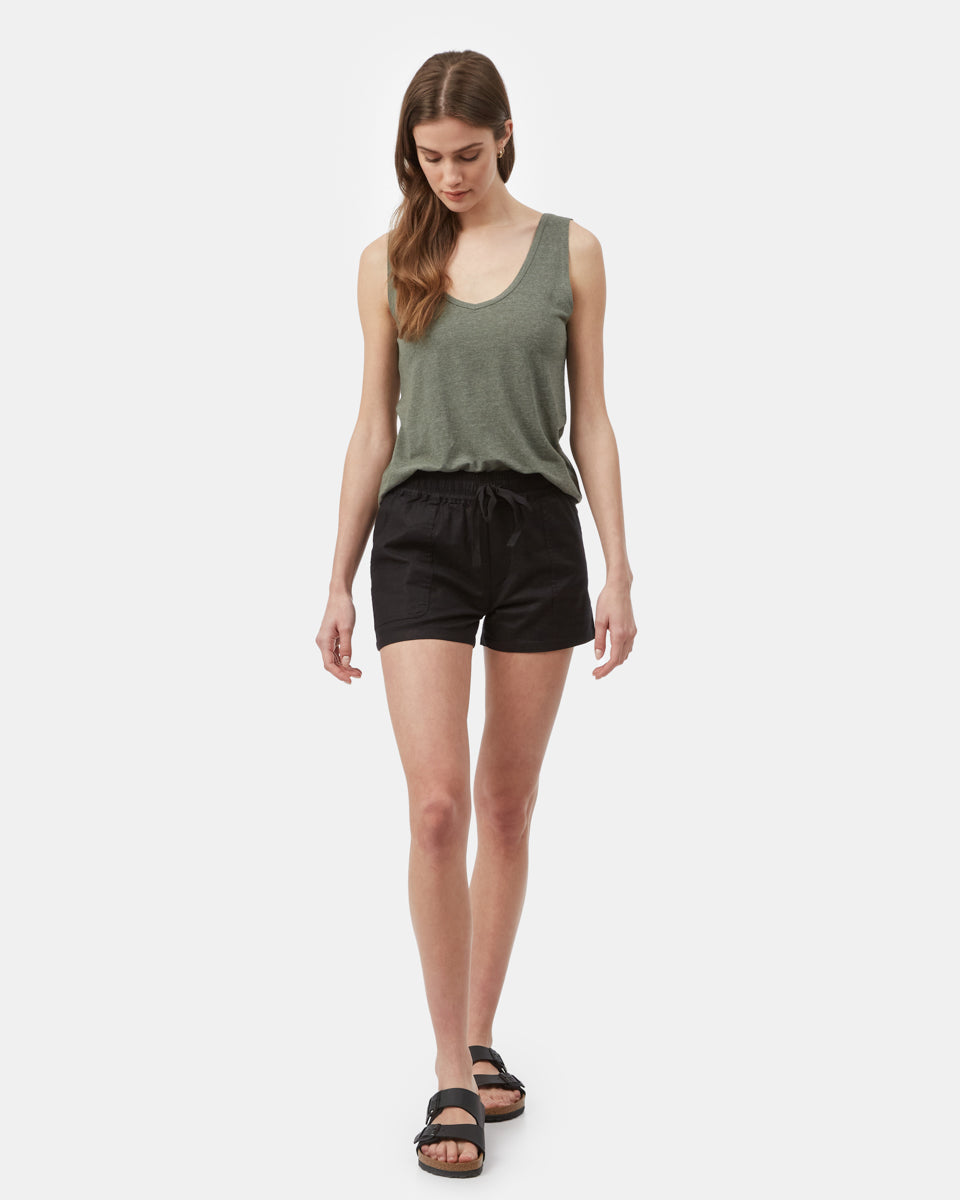 Black Women's Hemp Shorts
