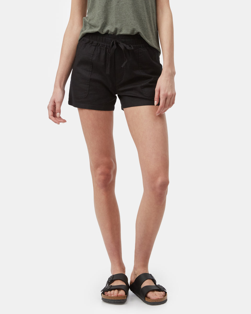 Black Women's Hemp Shorts