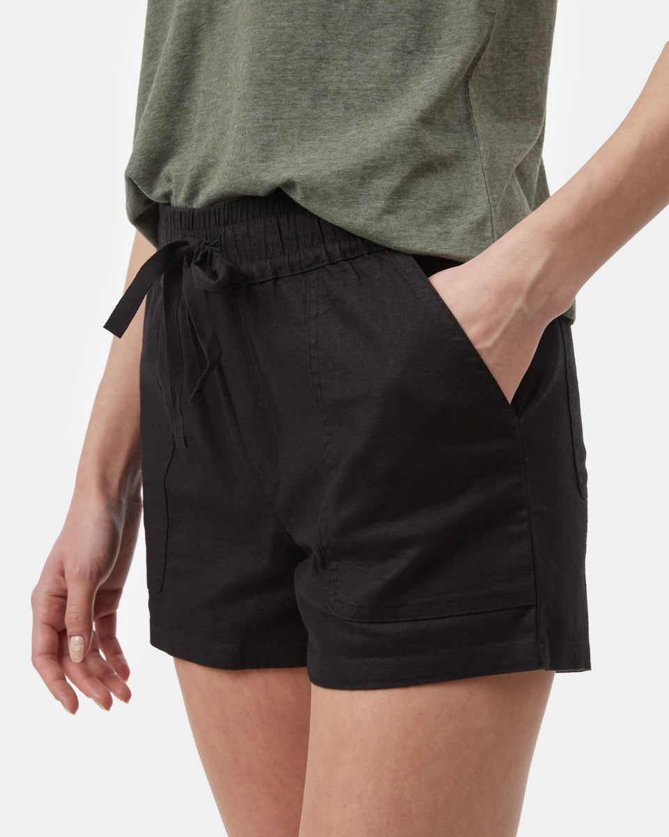 Black Women's Hemp Shorts
