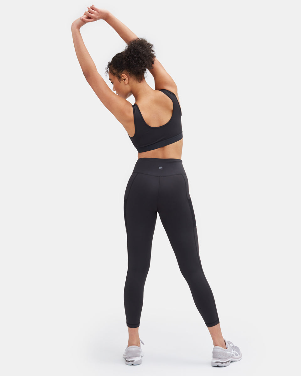 Black Women's High-Rise Leggings