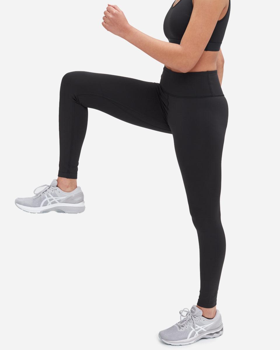 Black  Women's High-Waisted Leggings 
