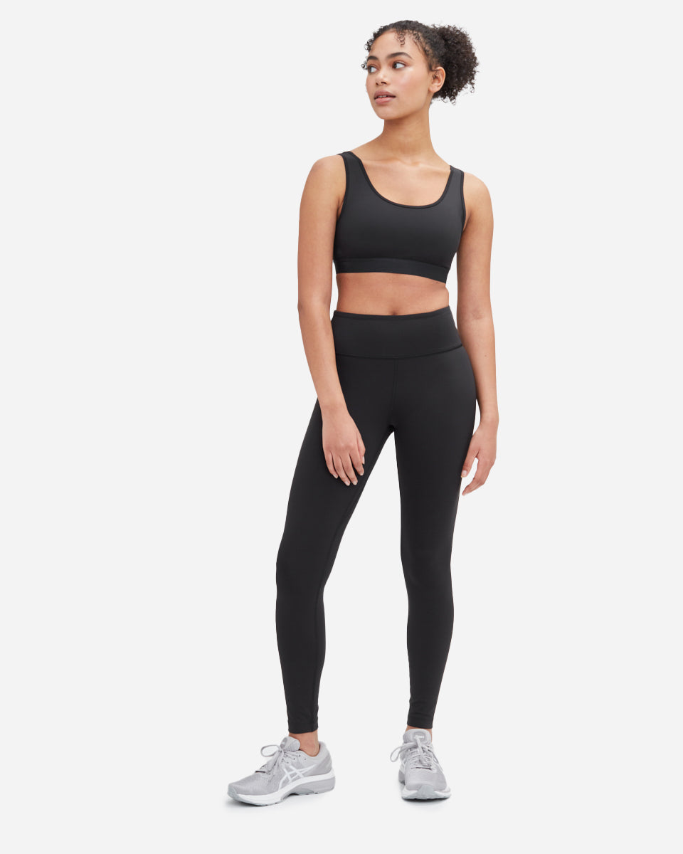 Black  Women's High-Waisted Leggings 