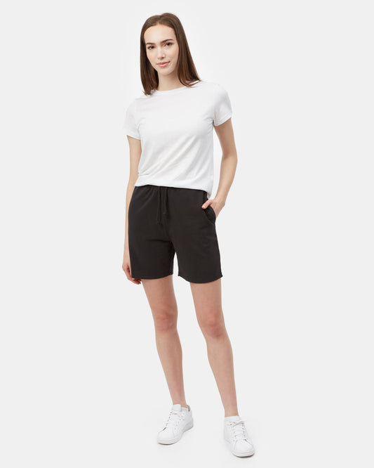 Black Women's High Rise Sweat Shorts