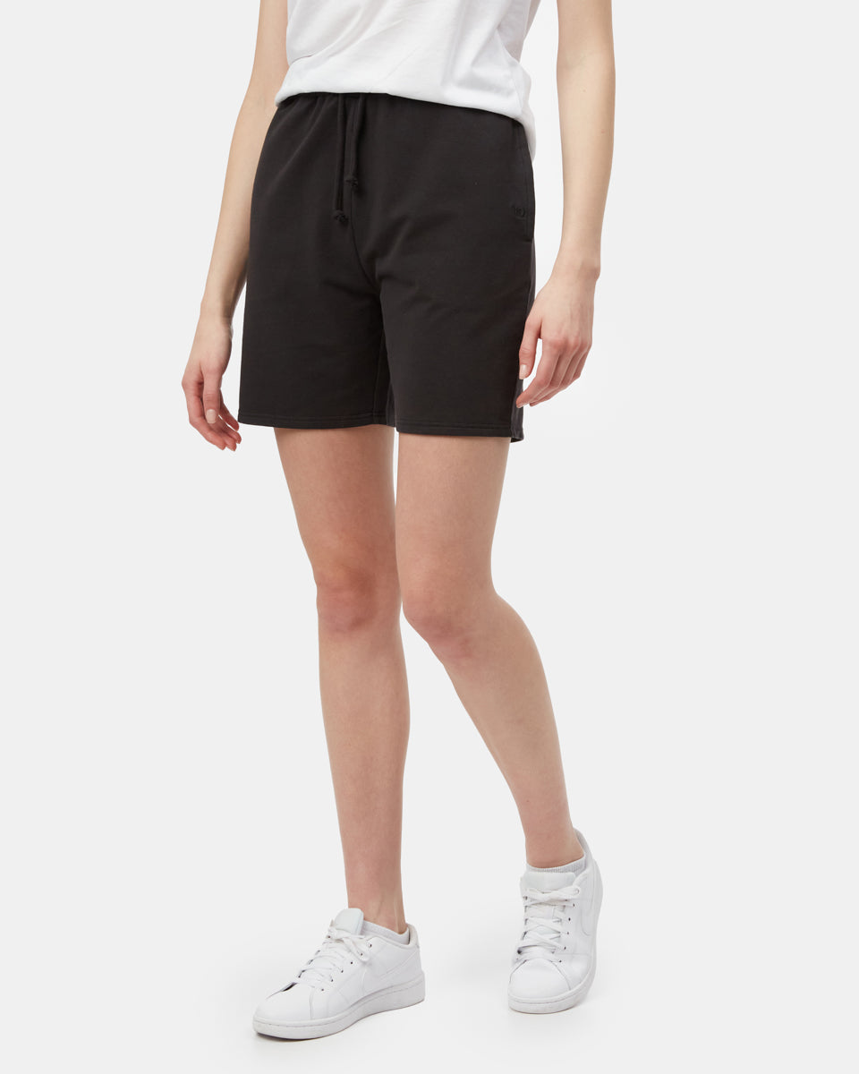 Black Women's High Rise Sweat Shorts