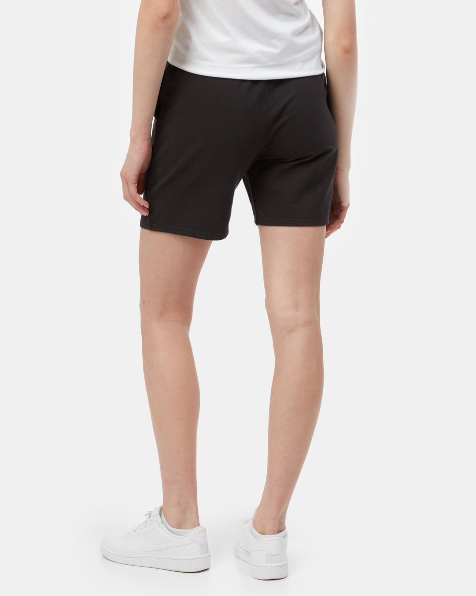 Black Women's High Rise Sweat Shorts