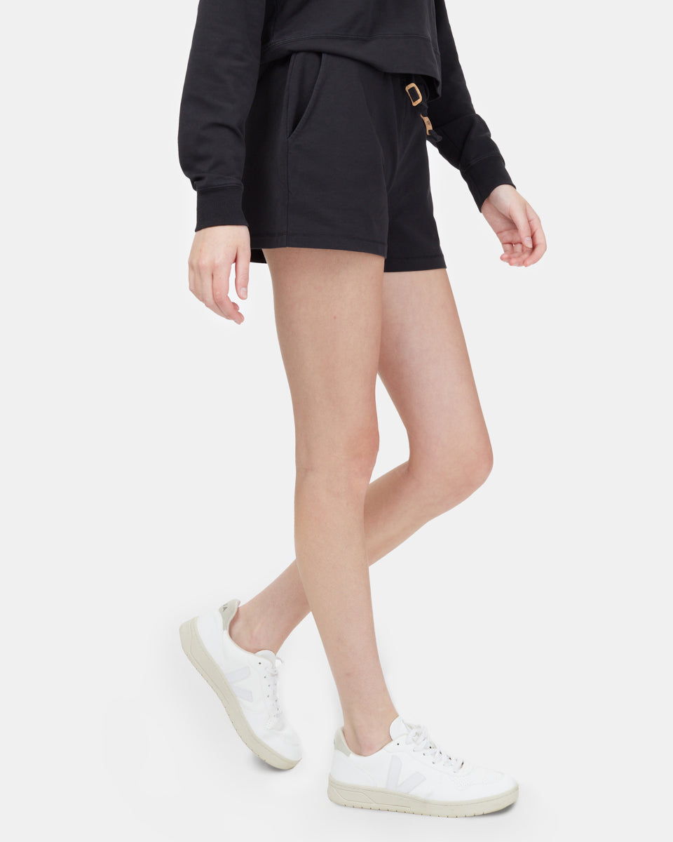 Black Women's Organic Cotton Shorts