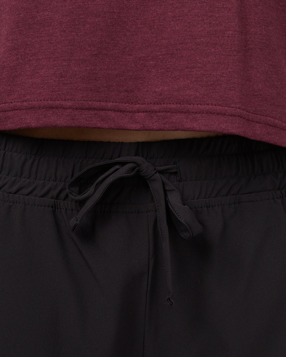 Black Women's Recycled Polyester Shorts 