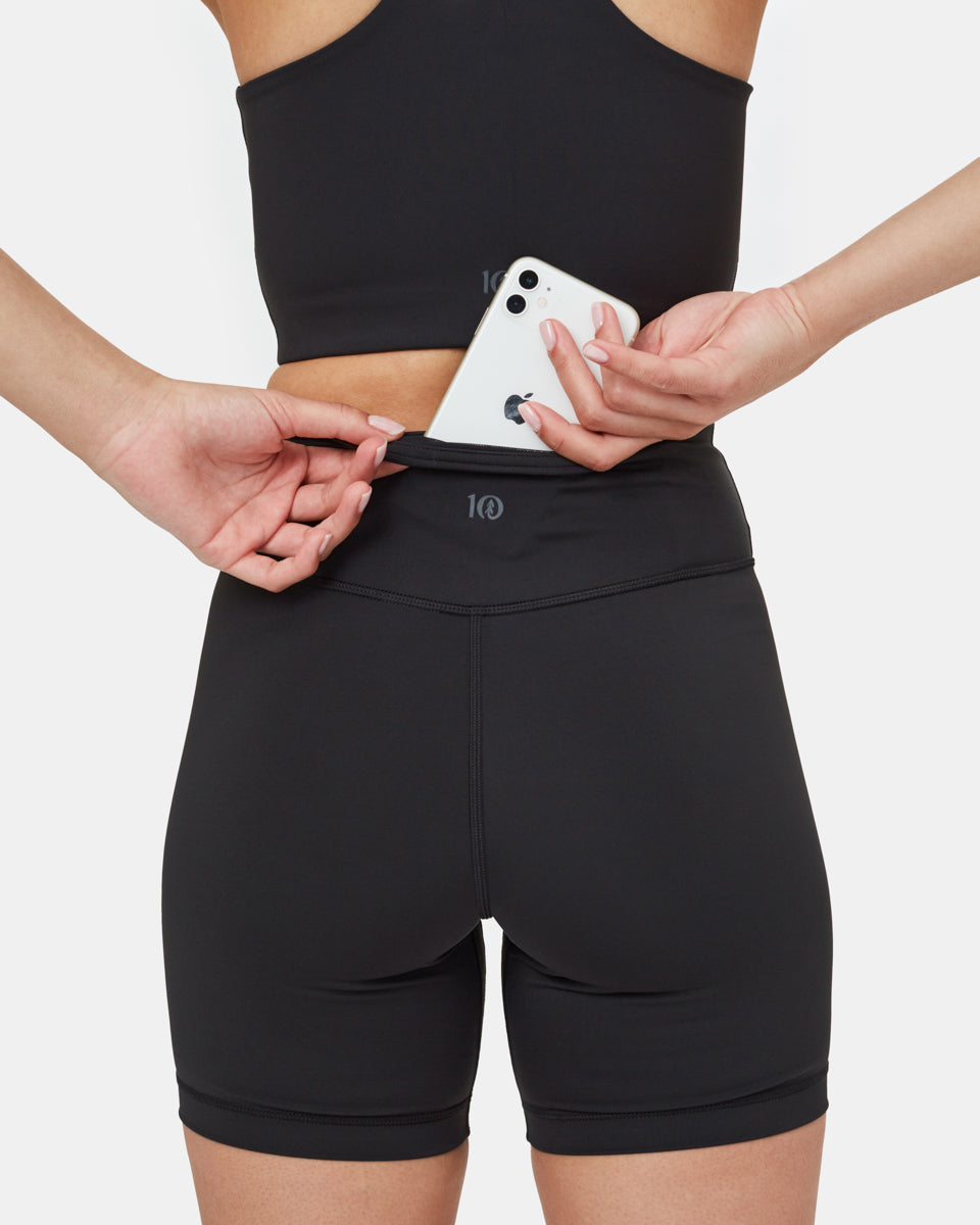 Black Women's Recycled Sports Bra Top