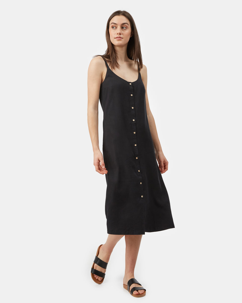 Black Summer Midi Dress