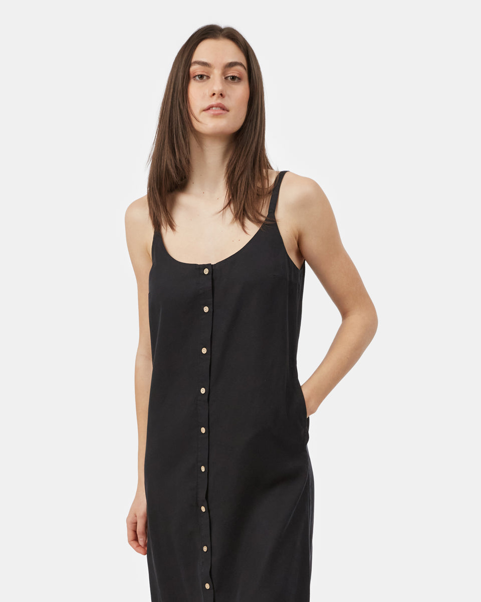 Black Summer Midi Dress