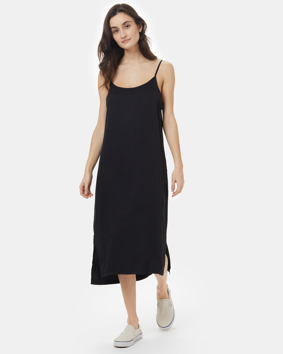 Black Women's Tank Slit Dress