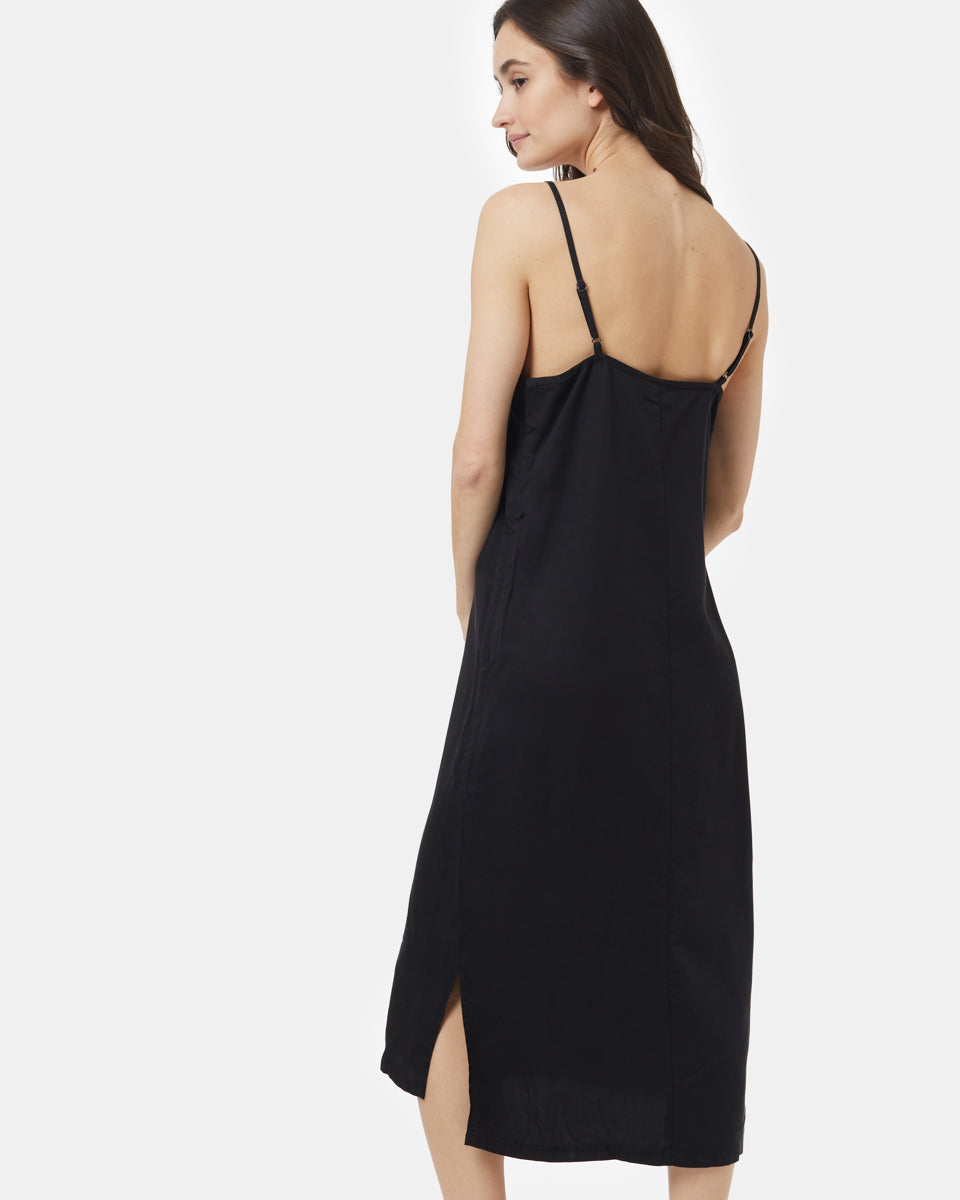 Black Women's Tank Slit Dress